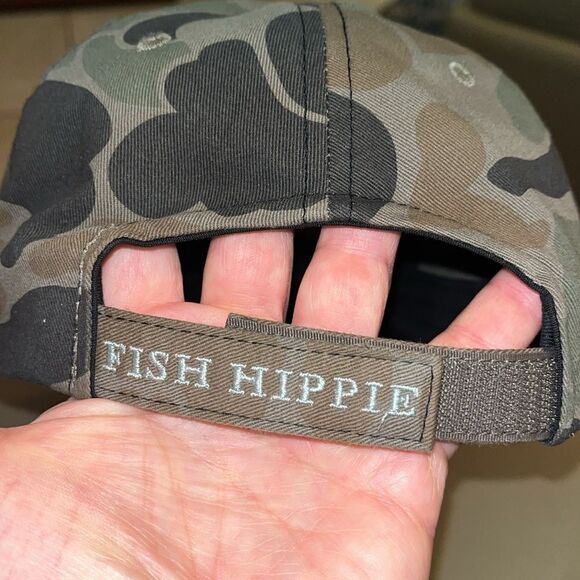 2-Be Hippy Fish Hippie Patch camo camouflage hunting hat Cap fly tying fishing - Picture 6 of 12